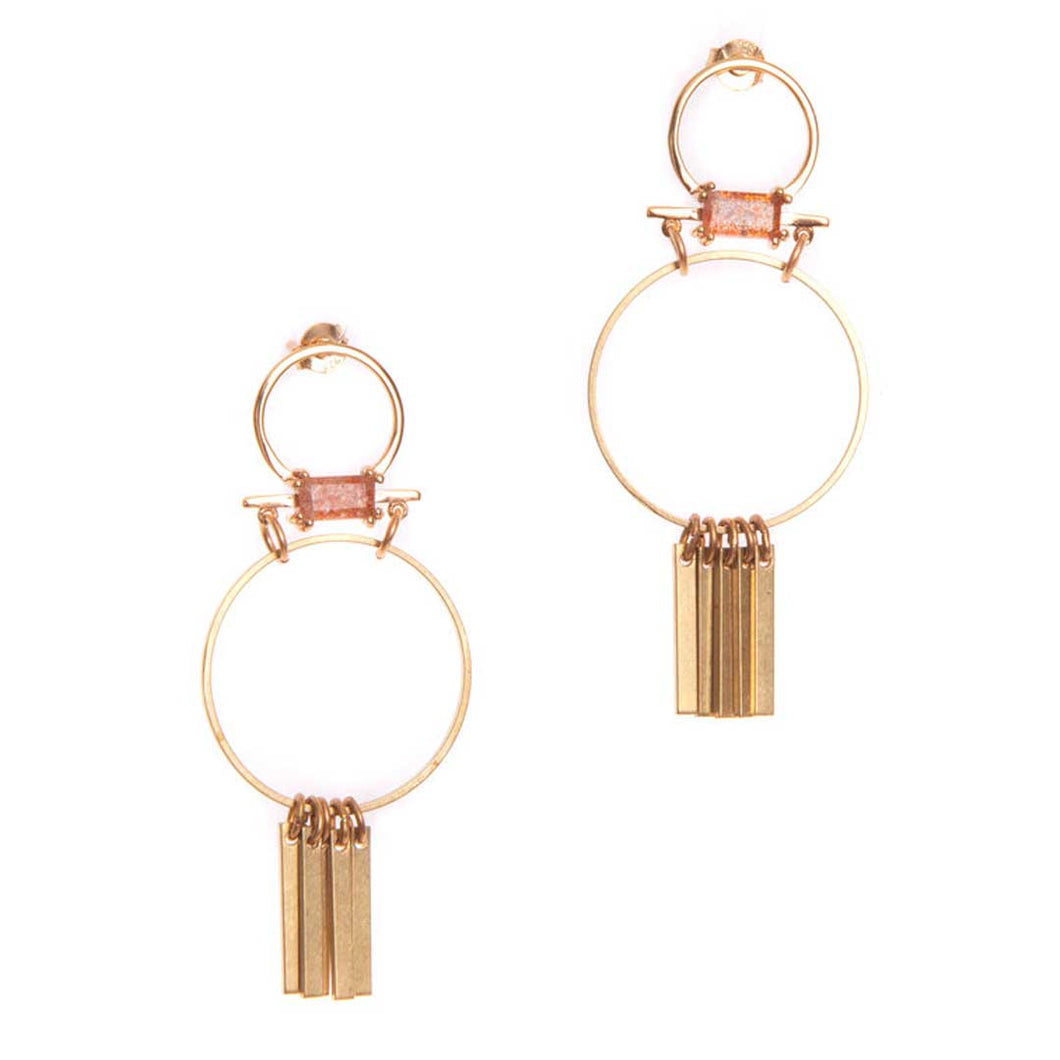 sunstone caspian earrings