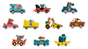 Djeco - Puzzle Duo Racing Cars