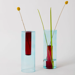 Block Design - Reversible Glass Vase