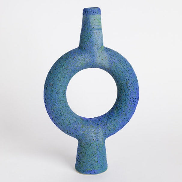 Kate Metten - Turquoise Crater Ring Vase