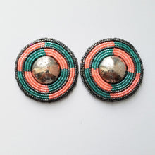 Load image into Gallery viewer, MDW Jewelry Beaded Moon Earrings
