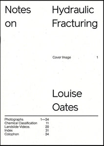 Louise Oates - Notes on Hydraulic Fracturing