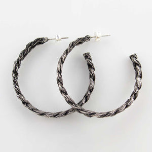 MDW Jewelry Braid Hoop Earrings